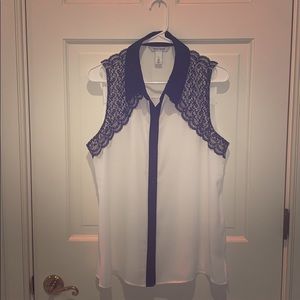 WHBM- Dress Shirt (sleeveless & NWOT)